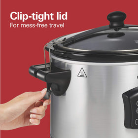 Hamilton Beach six-quart slow cooker ready for family meals.
