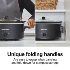 Hamilton Beach slow cooker with 3 heat settings for flexible cooking