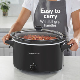 Hamilton Beach clip-tight lid protects food during transport