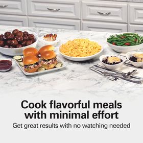Hamilton Beach slow cooker dishwasher-safe crock for easy cleaning