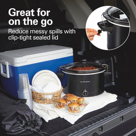 Hamilton Beach slow cooker 3-heat-settings dial supports flexible cooking