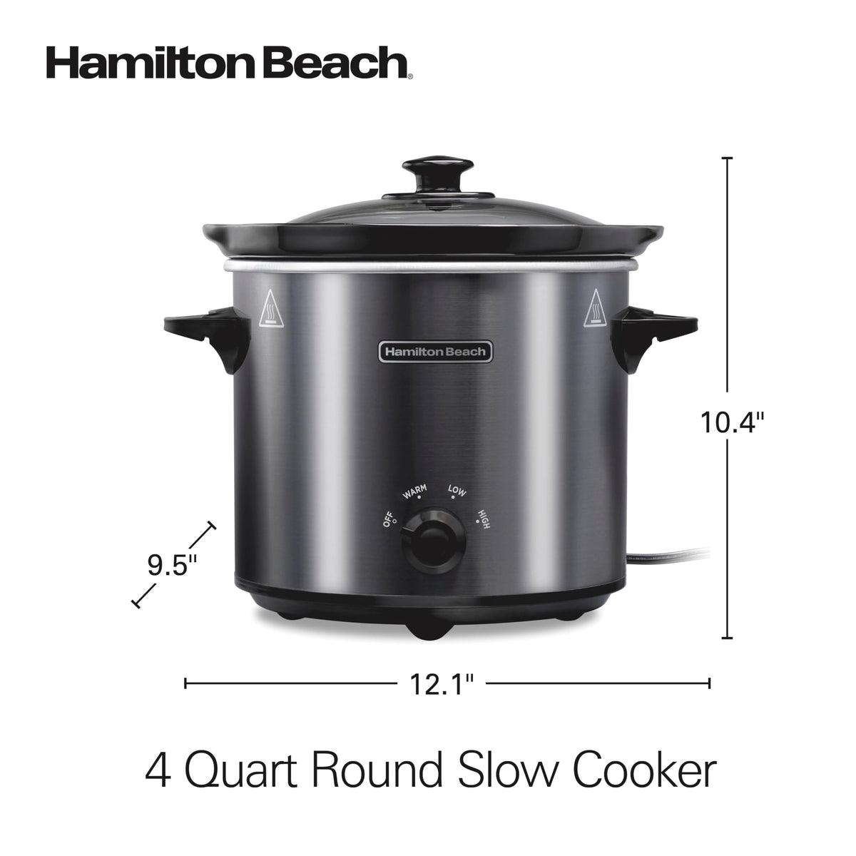 Hamilton Beach slow cooker serves warm meals at the table