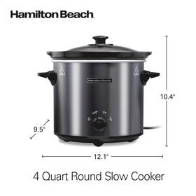 Hamilton Beach slow cooker serves warm meals at the table