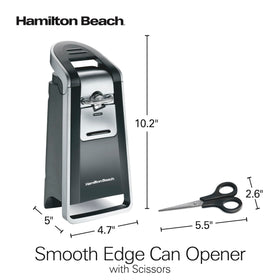 Hamilton Beach compact design fits in slim drawers for easy storage.