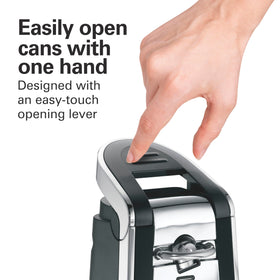 Hamilton Beach Smooth Touch kitchen design shot, sleek black and chrome finish complements any counter.