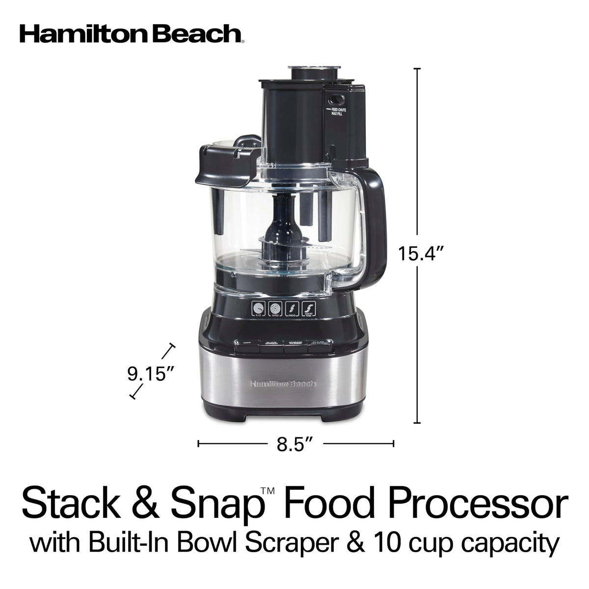 Included attachments support multiple prep tasks in one appliance