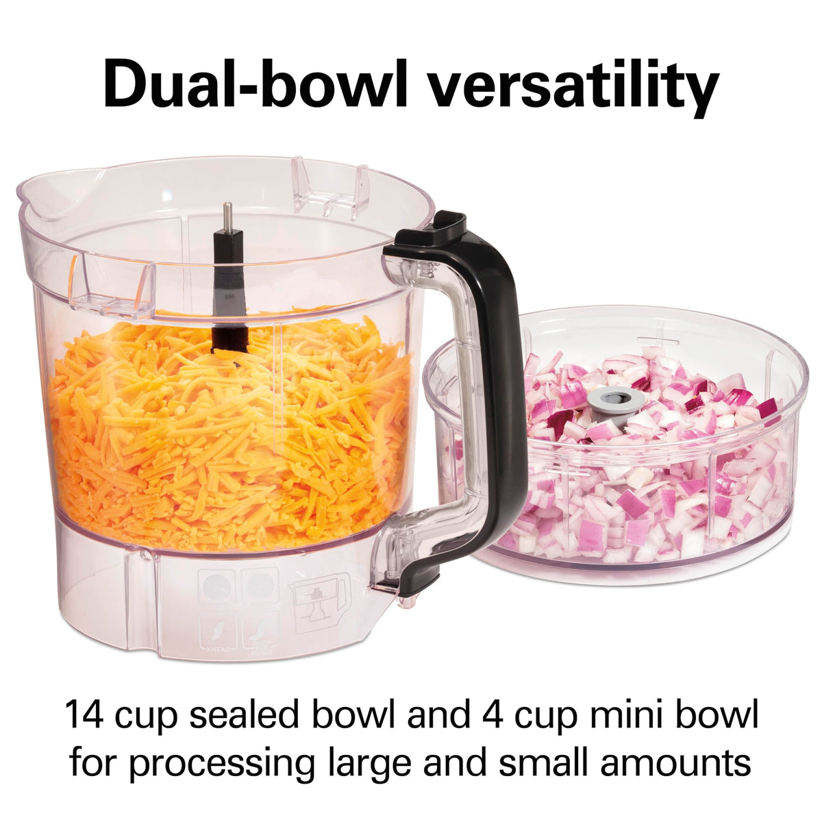Hamilton Beach Stack and Snap 4-cup bowl ideal for small-batch prep