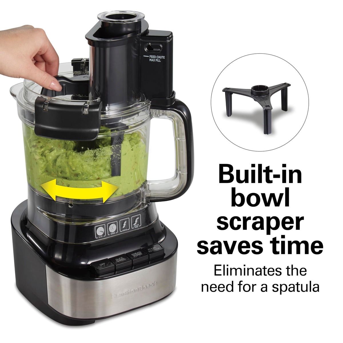 Stack and Snap assembly shown for quick, tool free setup