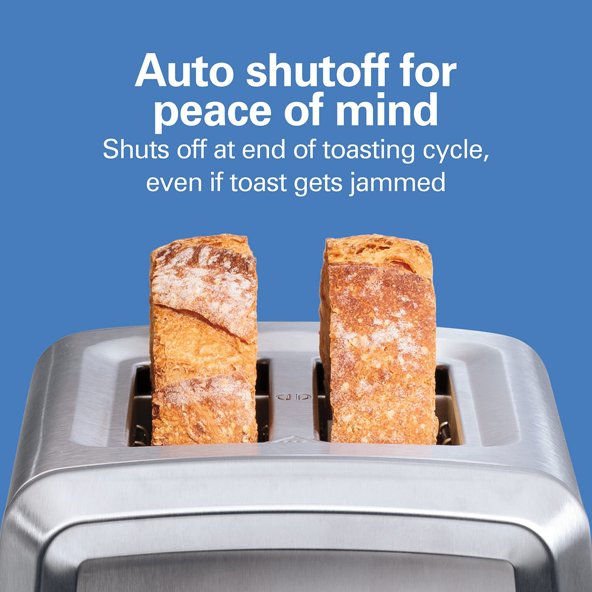 Hamilton Beach stainless steel finish complements modern kitchens and easy cleaning.