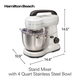 Hamilton Beach stand mixer whisk attachment for whipping cream and more.