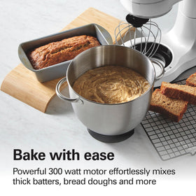 Hamilton Beach stand mixer dough hook for kneading bread dough.