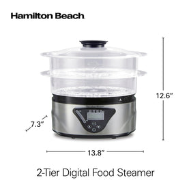 Nestable design keeps Hamilton Beach steamer compact for easy storage