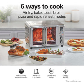 Pizzas bake evenly in the 6-in-1 Sure-Crisp oven for family meals