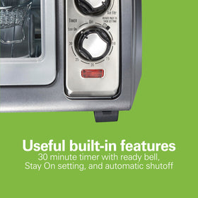 Hamilton Beach Sure-Crisp technology promotes even browning with little oil