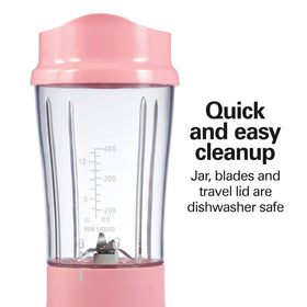 Hamilton Beach travel lid doubles as a to-go cup for busy mornings.