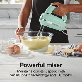 Hamilton Beach vintage hand mixer with 5 speeds supports versatile mixing