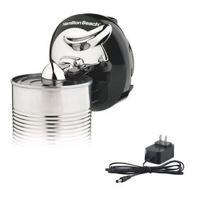 Hamilton Beach Walk 'n Cut opens cans on the table with cordless convenience.