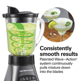 Hamilton Beach Wave-Action system for consistently smooth results.
