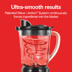 Hamilton Beach Power Elite Wave-Action system promotes even texture.