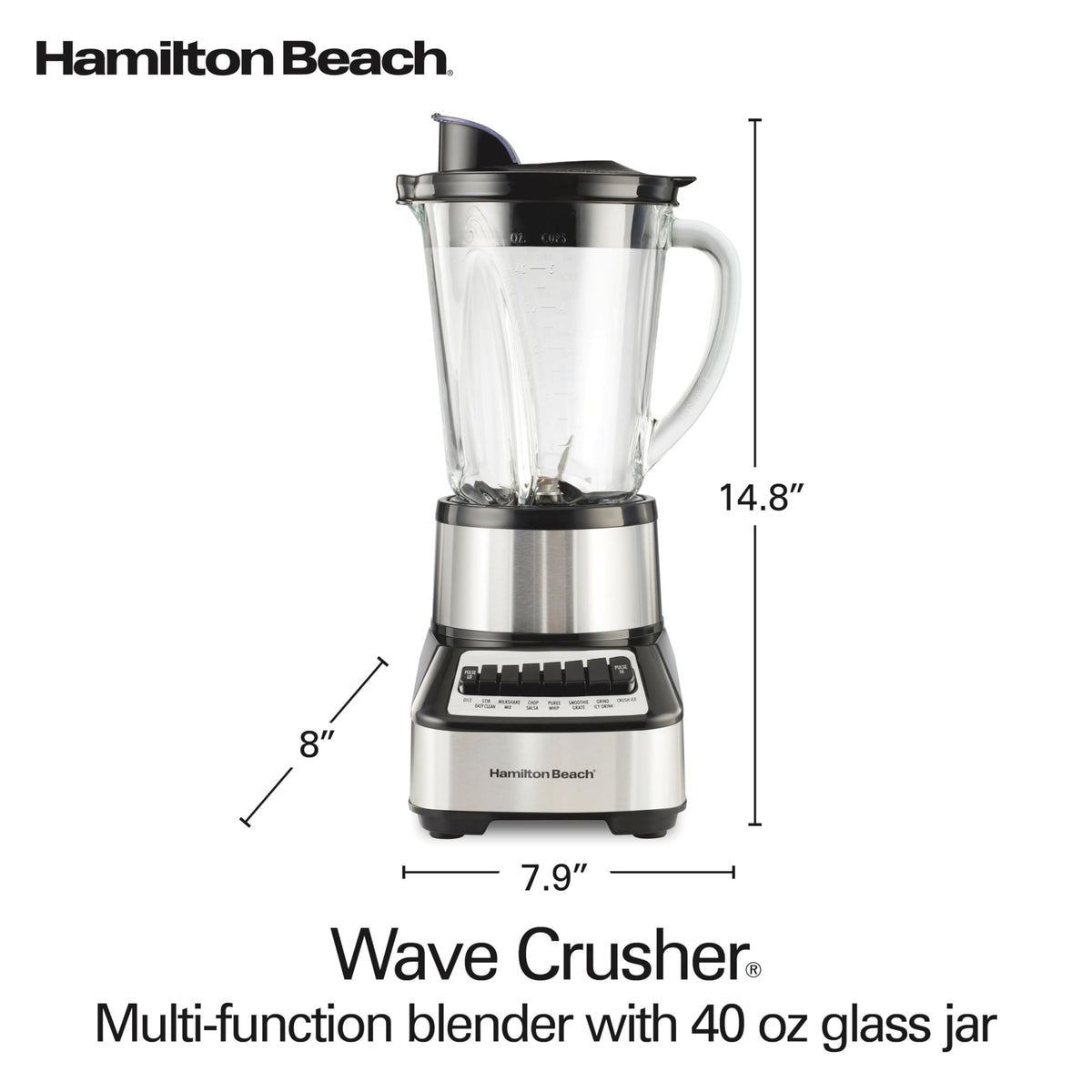Hamilton Beach Wave Crusher Blender in a modern kitchen setup