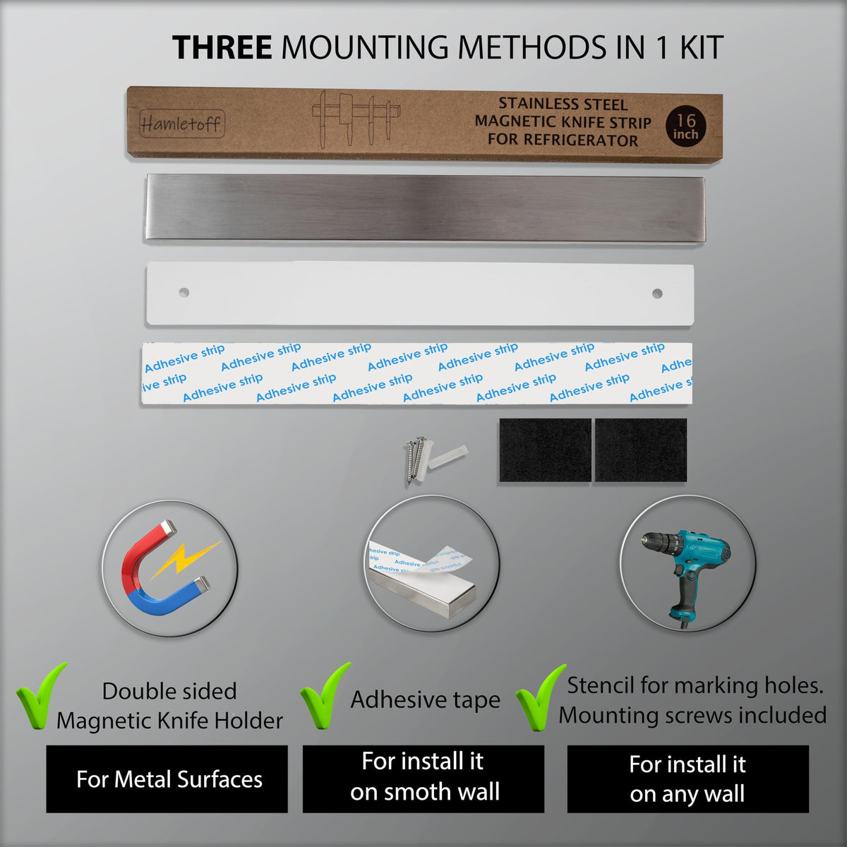 Hamletoff easy-clean design simplifies wiping away splashes after cooking.