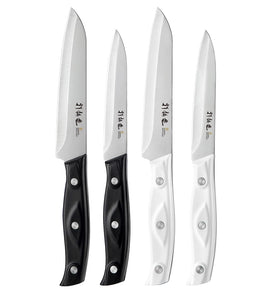 HAMMER IRON ALLEY paring knife set white 4.5 inch blade for precise peeling