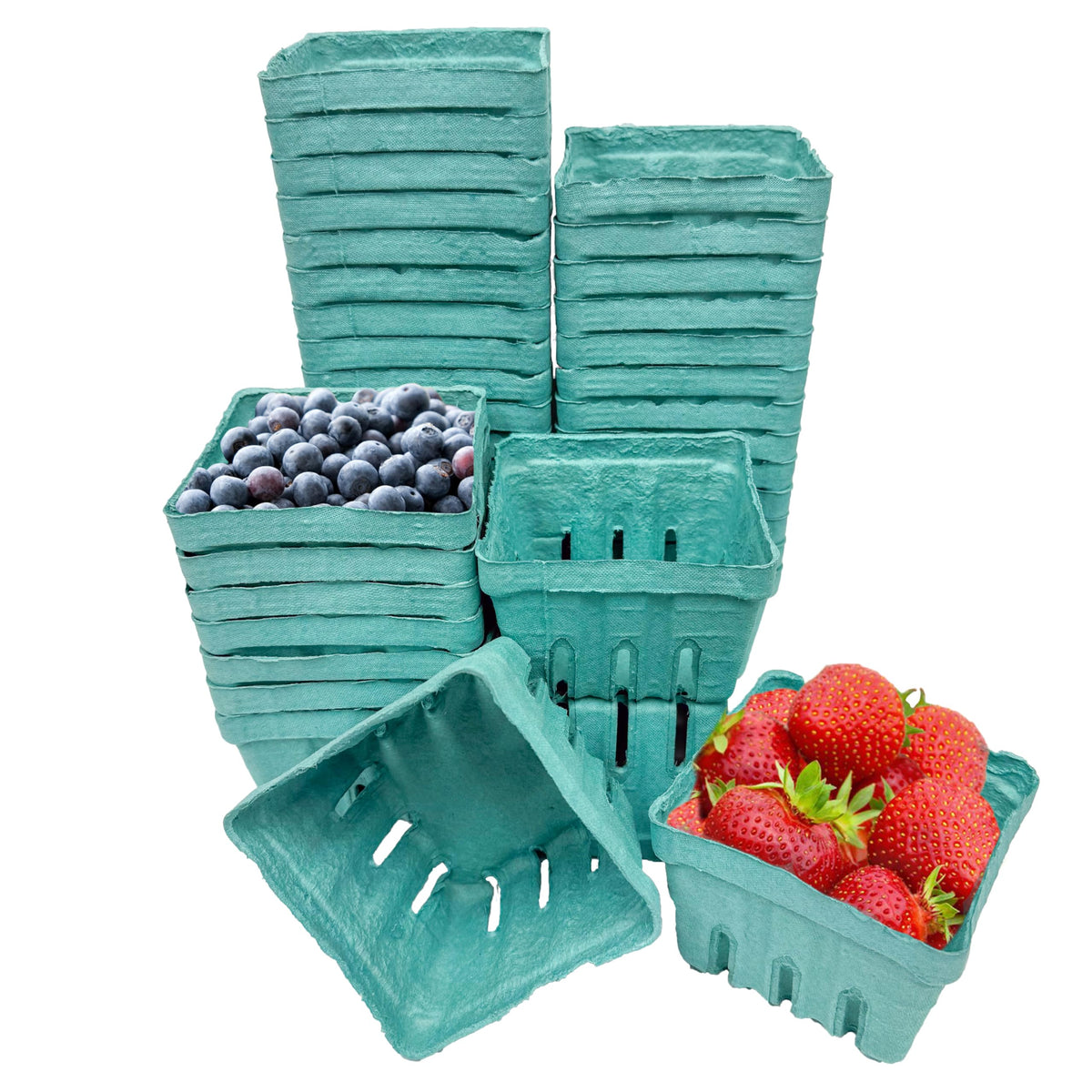 Hampton Distribution 40-pack vented berry basket with vents for freshness