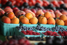 Hampton Distribution farmers market berry baskets display fresh produce