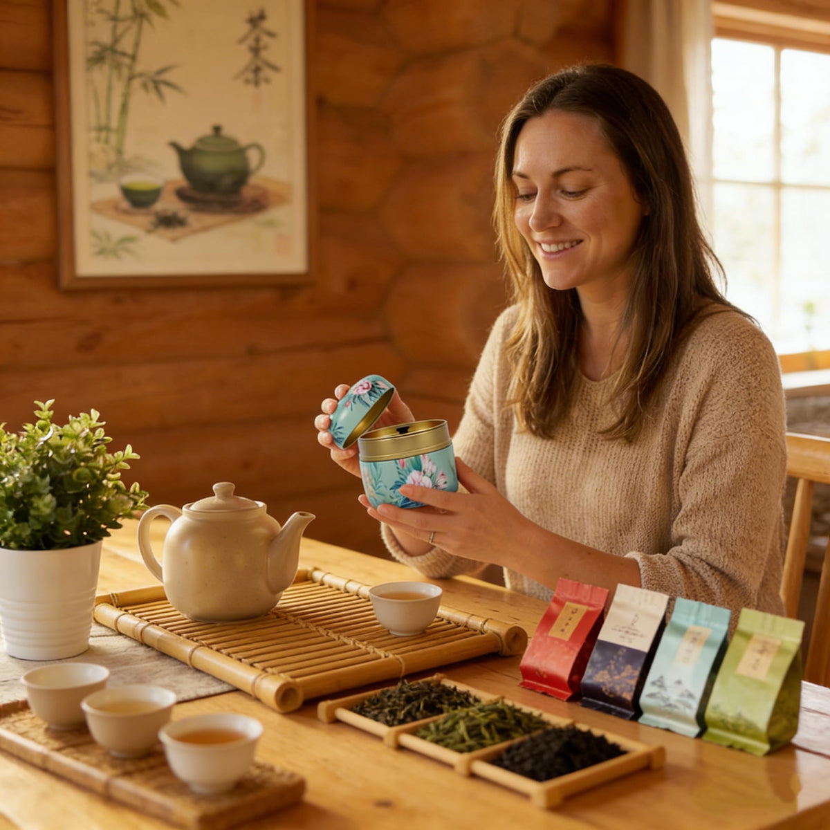 HAN SHENG set shown on kitchen shelf to highlight versatile storage.