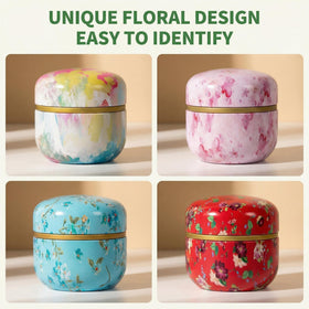 HAN SHENG 6pc tins for pantry organization and keeping loose tea fresh.