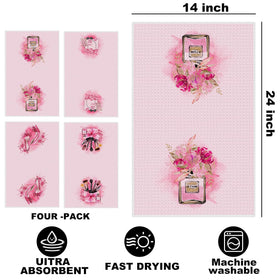 Hanamiya Na perfume bow decor towel adds stylish accent and gentle drying.