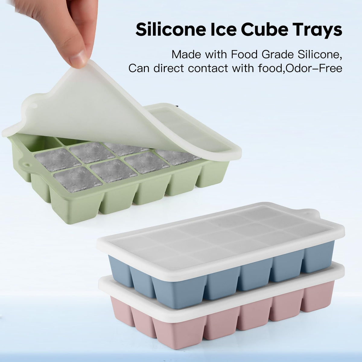 HANCELANT dishwasher-safe ice tray ready for freezer use