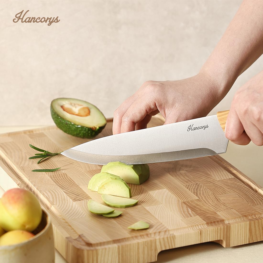 Hancorys 5.5-inch Santoku knife for versatile prep tasks