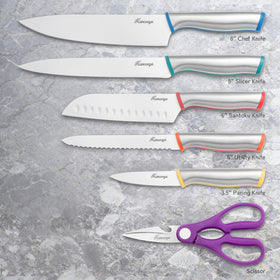 Hancorys knife set shows one-piece construction for added stability