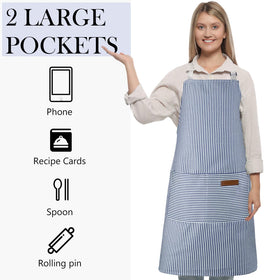 Handepo adjustable neck strap supports customized length during cooking.