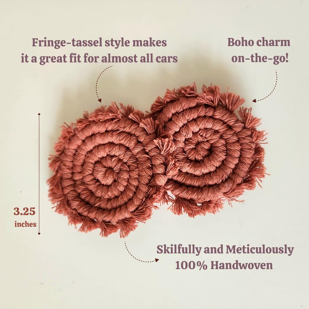 Uruba durable macrame car coaster material designed for daily use