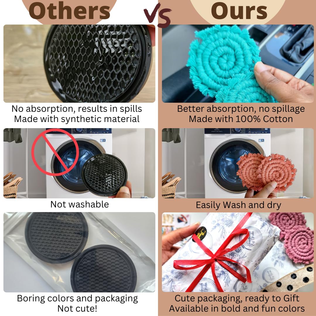 Durable materials from Uruba coaster offer long-lasting protection for cupholders.