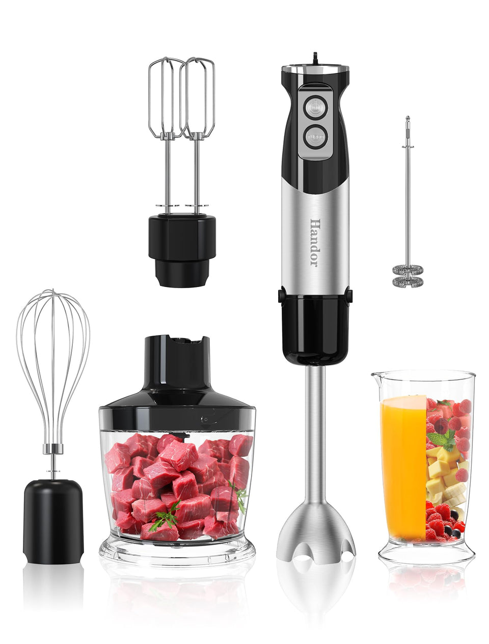 Handor 6-in-1 blender shows its powerful motor for silky sauces and soups