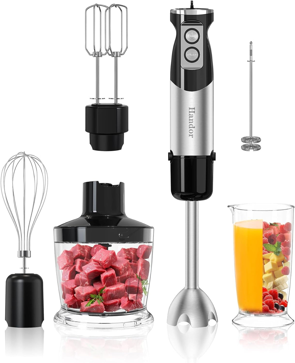Handor milk frother attachment creates creamy foam for drinks