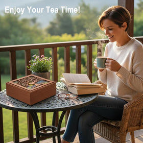 Handrong gift idea for tea lovers combines storage and stylish home decor.
