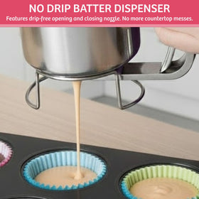 Handy Gourmet stainless steel design adds durability and kitchen appeal.