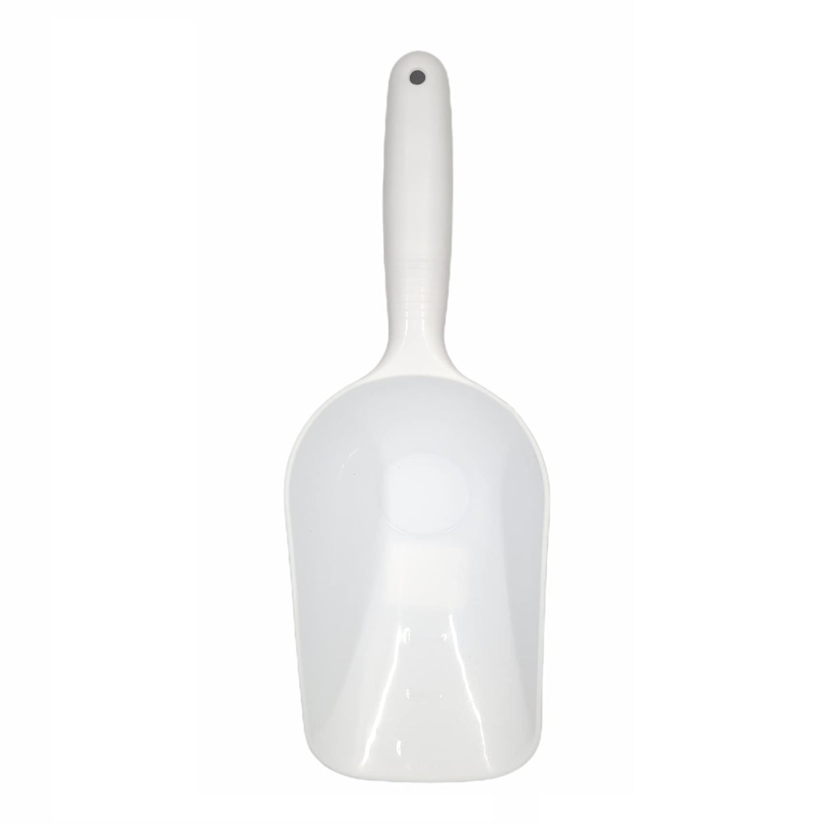 Handy Housewares Jumbo Scoop dishwasher-safe plastic for quick cleanup after bulk dry goods.