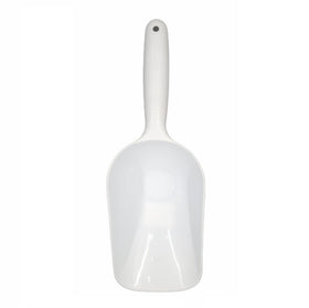 Handy Housewares Jumbo Scoop dishwasher-safe plastic for quick cleanup after bulk dry goods.