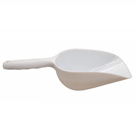 Handy Housewares Jumbo Scoop notched marks inside for precise flour or sugar measurement.