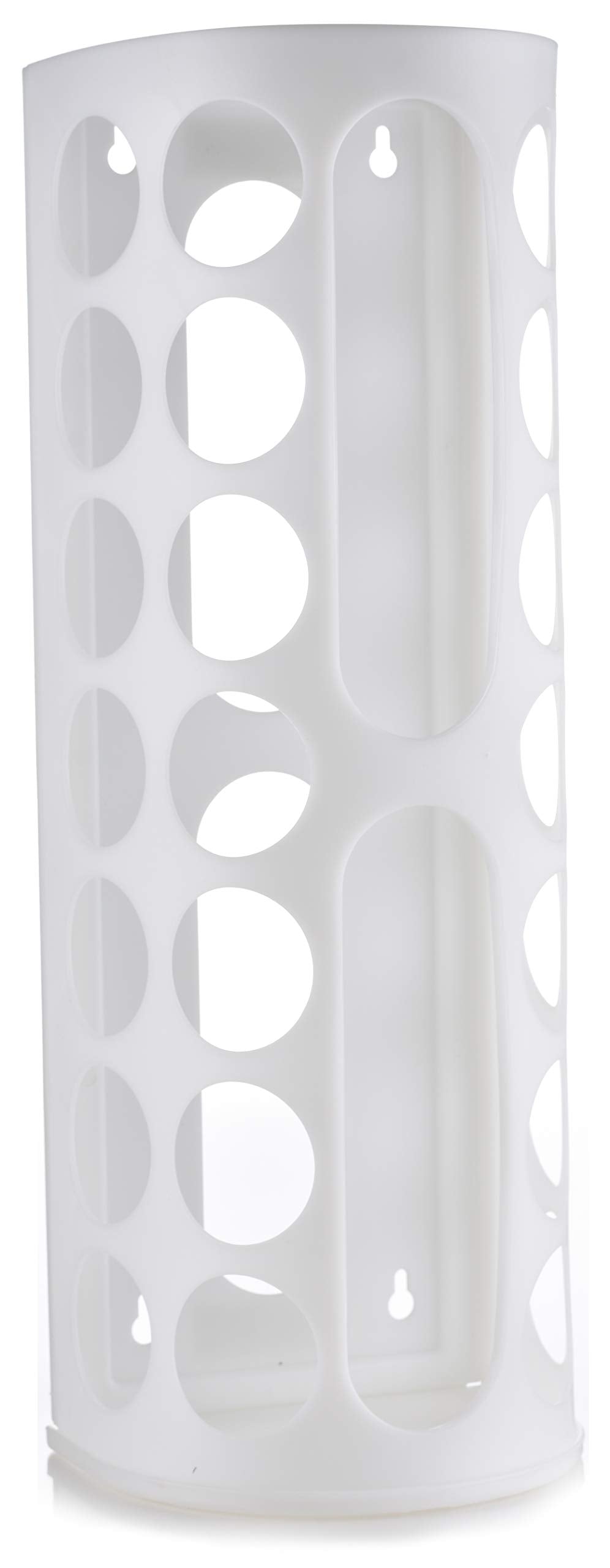 Handy Laundry bag holder features easy-access holes for quick bag retrieval.