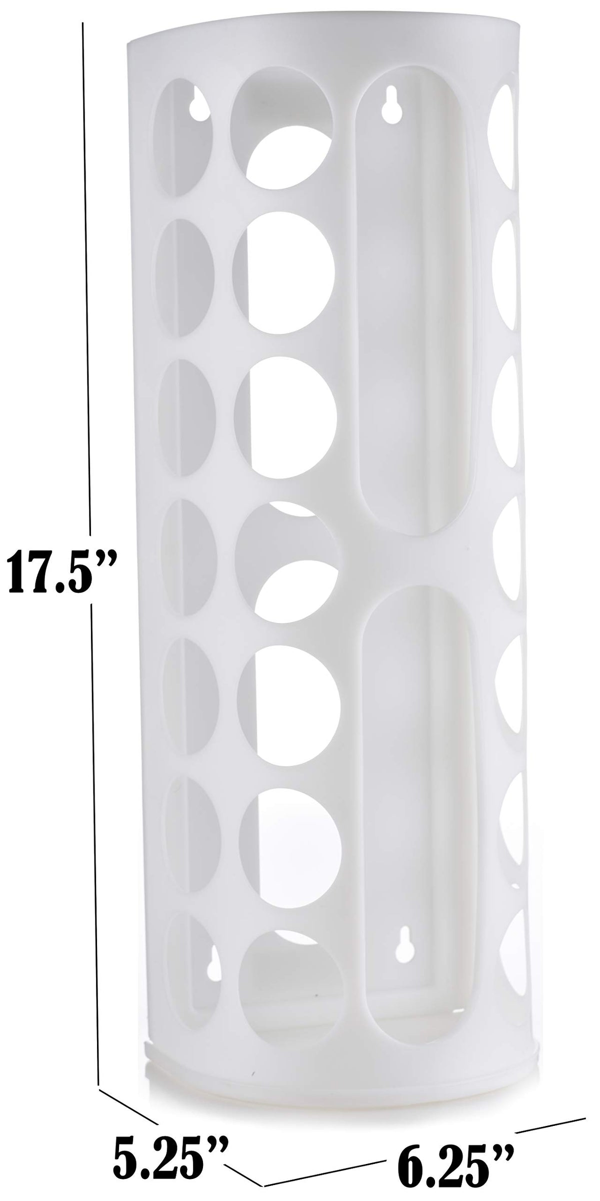 Handy Laundry vertical bag storage stores many bags neatly in a compact footprint.