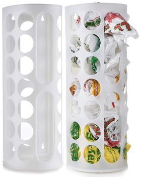 The Handy Laundry bag storage holder with vertical design saves space in small kitchens.