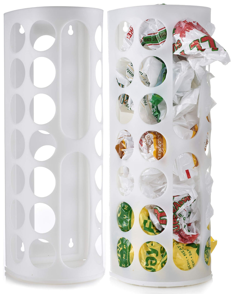 The Handy Laundry bag storage holder with vertical design saves space in small kitchens.