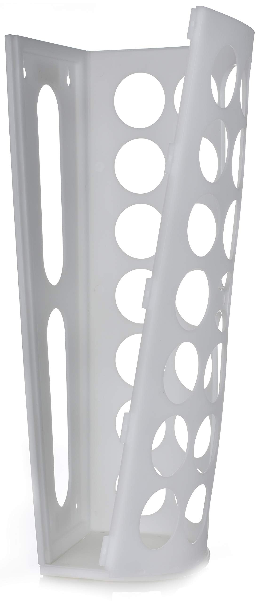 Handy Laundry storage system installed with screws and adhesive strips for secure use.