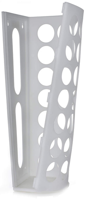 Handy Laundry storage system installed with screws and adhesive strips for secure use.